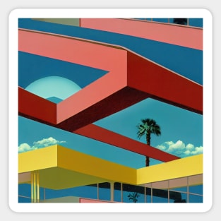 Mid-Century Palm Springs Architecture Sticker